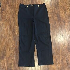 St. John Sport Black Pants with Gold Accents - 16